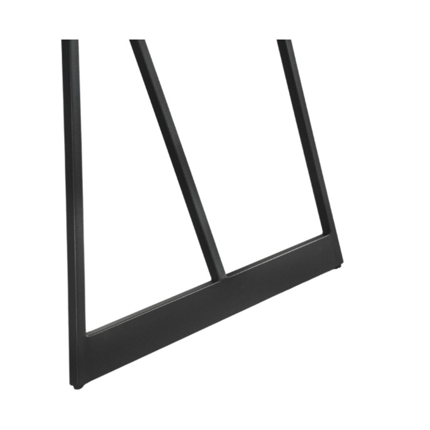 Table de Repas 90 x 160 cm Décor Chêne Piètement Filaire Métal - STRIPE 2