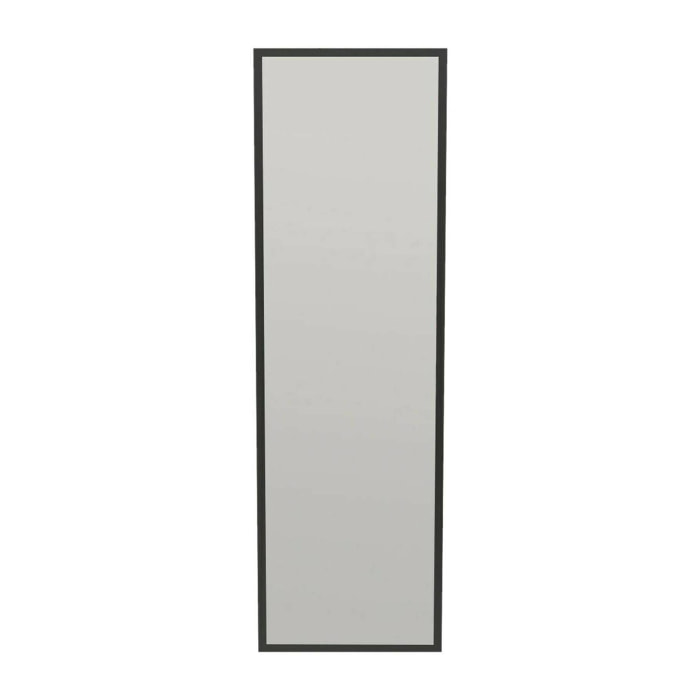 Specchio Dcarrier, Specchiera, Articolo d'arredo a muro, Decorazione con specchio, 50x2h160 cm, Nero