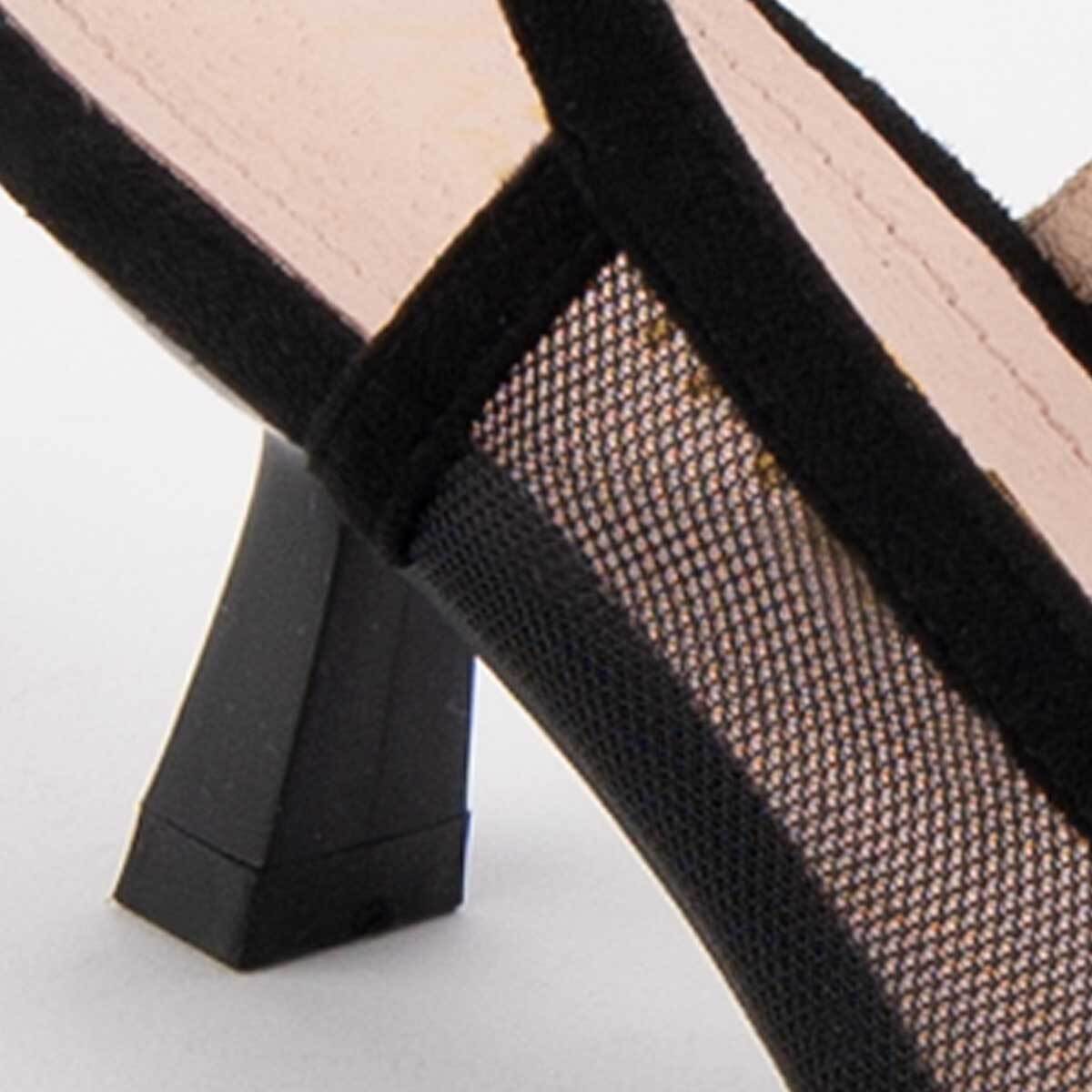 Zapato De Tacón - Negro - Altura: 4 Cm