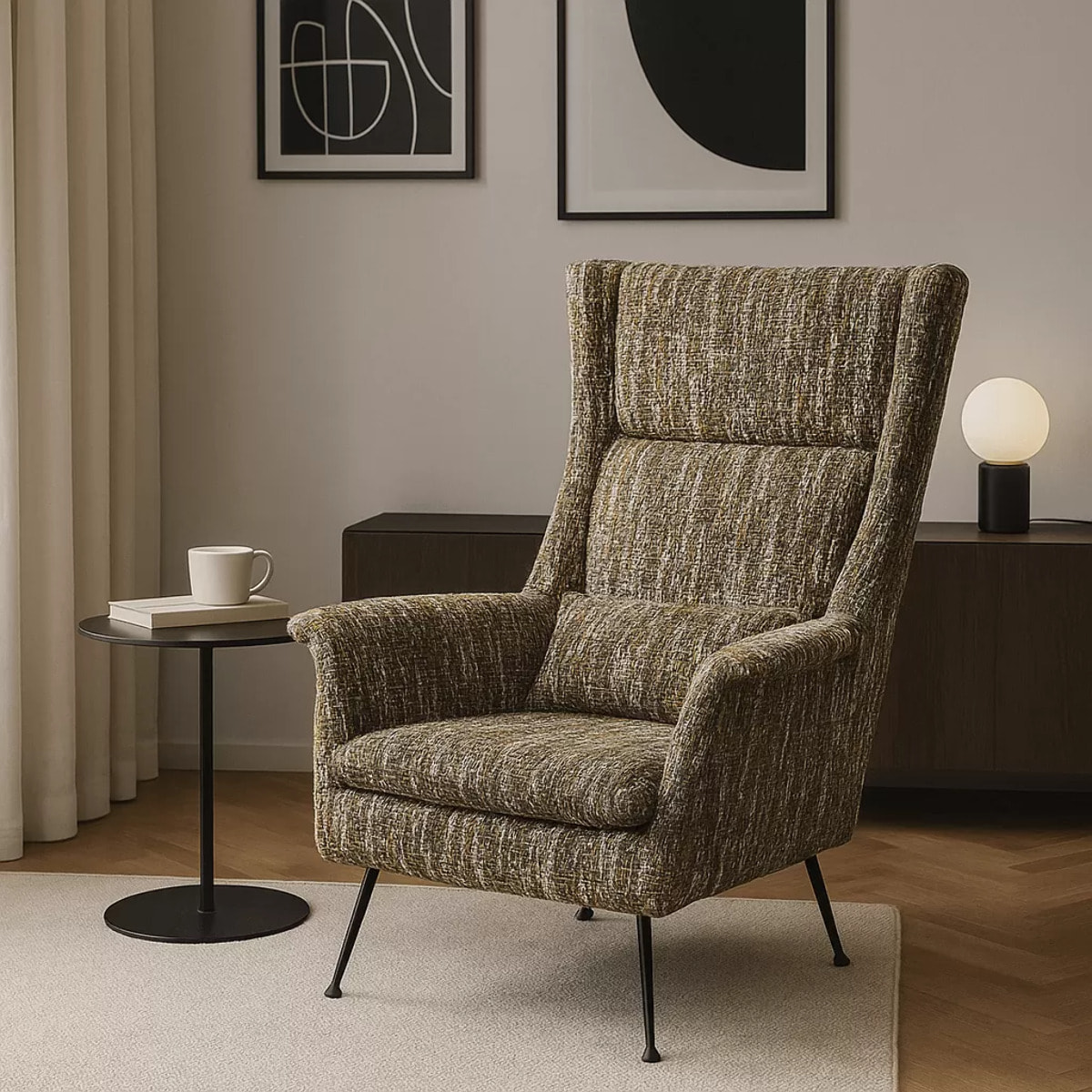 Fauteuil Vegas Forever Melange vert Kare Design