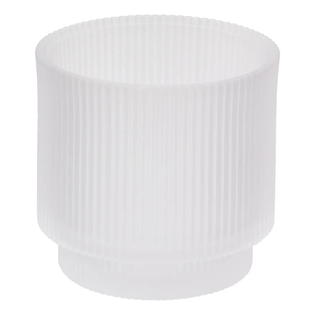 Pot à coton rond D.10cm blanc
