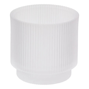 Pot à coton rond D.10cm blanc