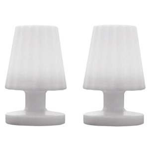 2 Lampe de table LADY MINI H22CM