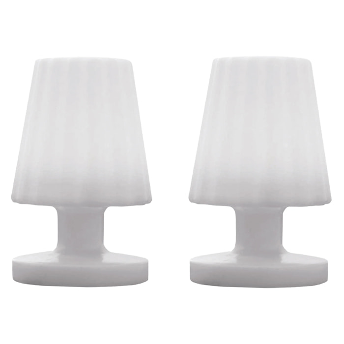 2 Lampe de table LADY MINI H22CM