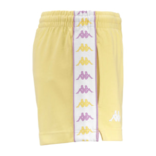 Pantaloncini Kappa Donna 222 BANDA TREADYI Giallo