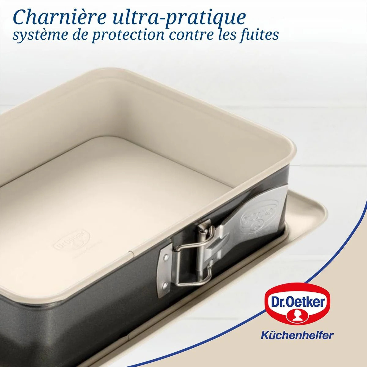 Moule à gâteau céramique et plat four 28 x 18 cm Dr Oetker Back Trend