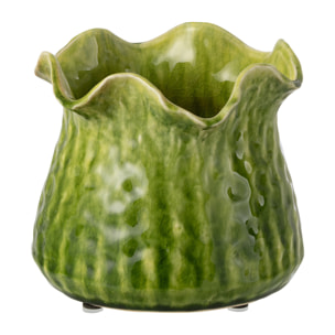 J-Line Cache-pot Ronny Irrégulier - céramique - vert - large