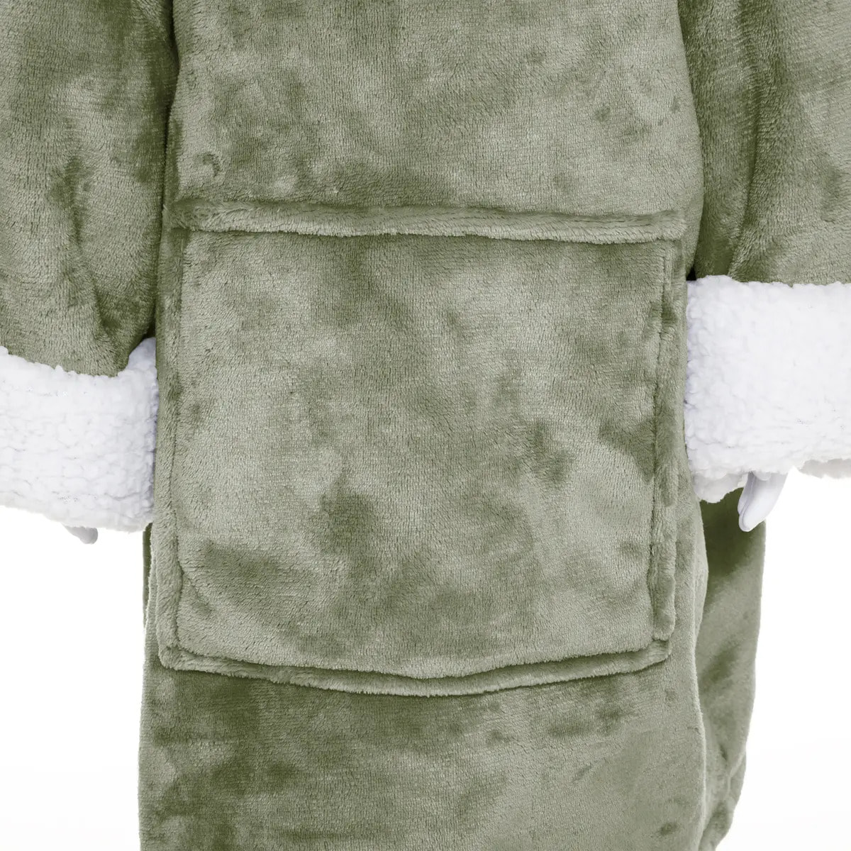 Plaid sweatshirt "Dinosaure" vert pour 3 à 10 ans