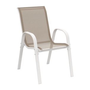 Chaises de jardin empilables textilène