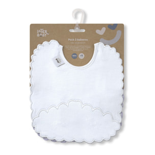 Pack de dos Baberos Nubecita-Rectangular