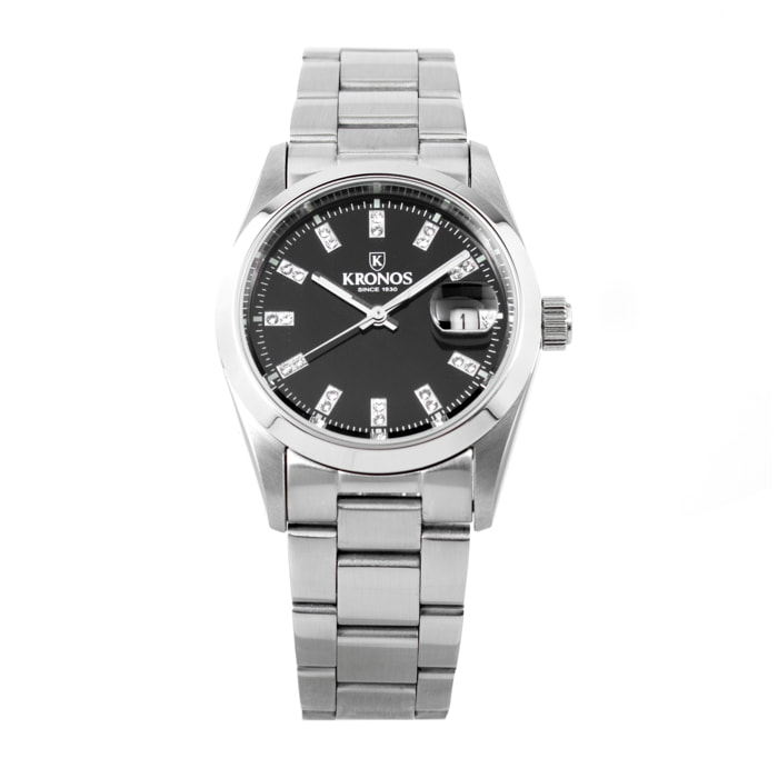 Reloj Kronos K046.88.7R Mujer Analogico Cuarzo con Correa de Acero inoxidable