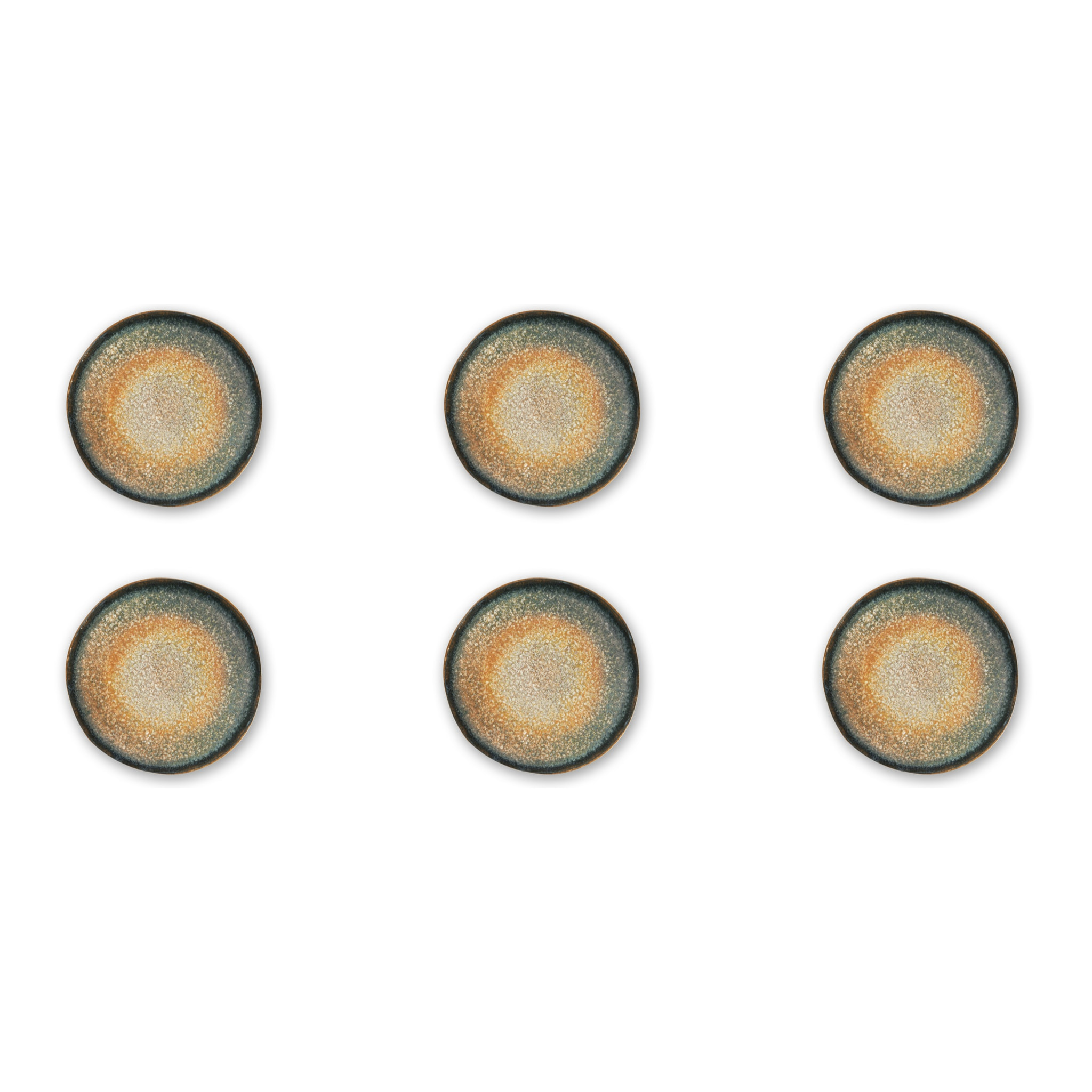 Set de 6 assiettes à dessert Excelsa – Efesto, Céramique Beige