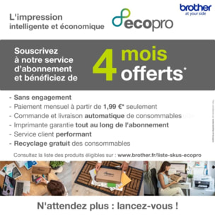 Imprimante jet d'encre BROTHER DCP-J1200WE éligible à Ecopro
