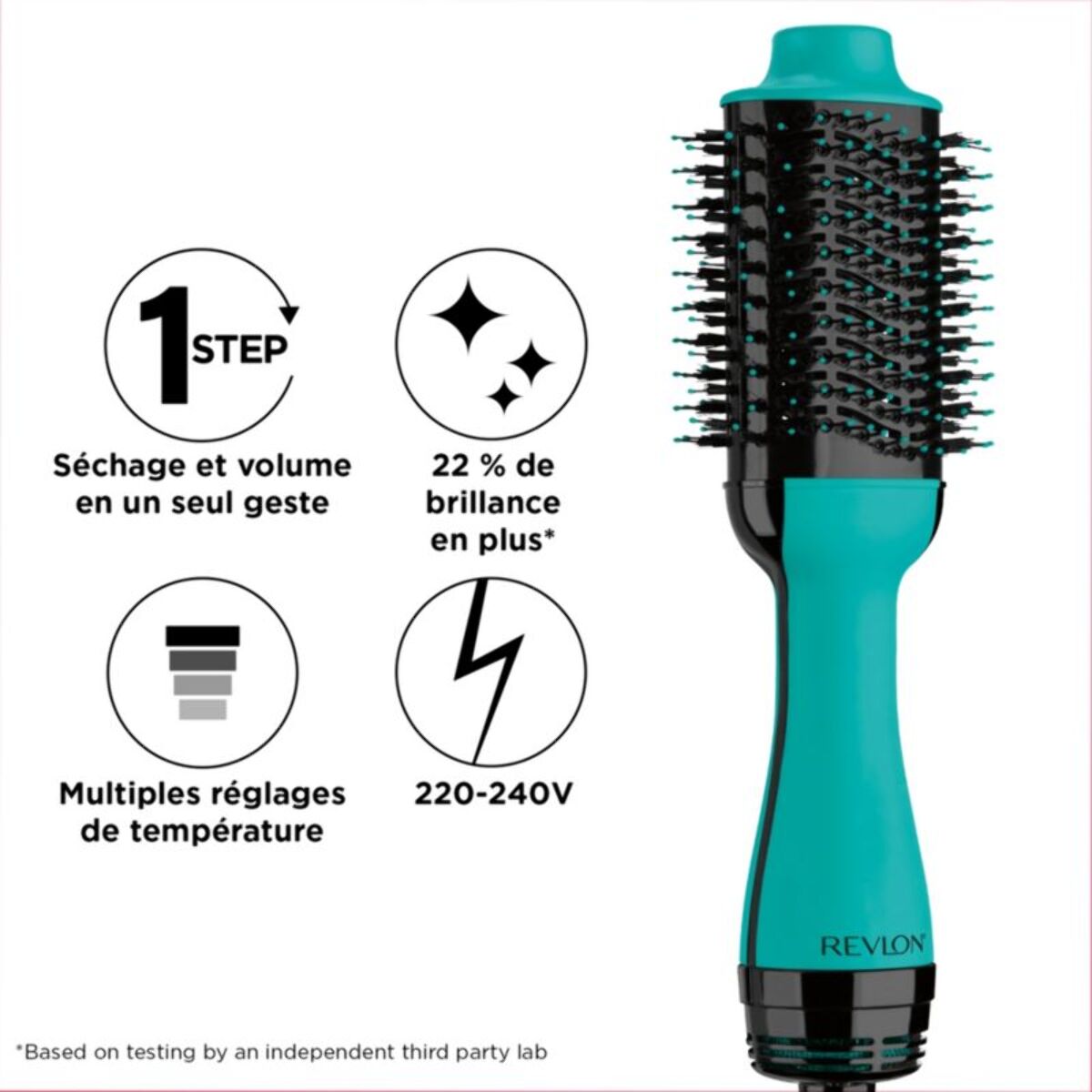 Brosse soufflante REVLON RVDR5222TE One-Step Volumisant Bleu Turquoise