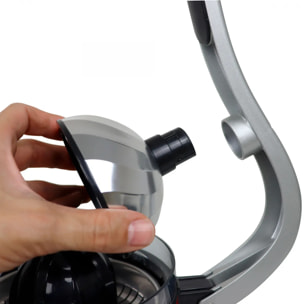 Exprimidor de naranjas eléctrico JATA JEEX1059 con brazo. Lleva 2 conos