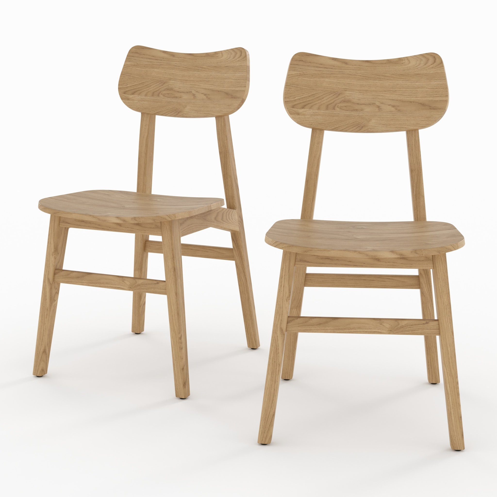 Lot de 2 chaises en bois massif de mindi - Kawi