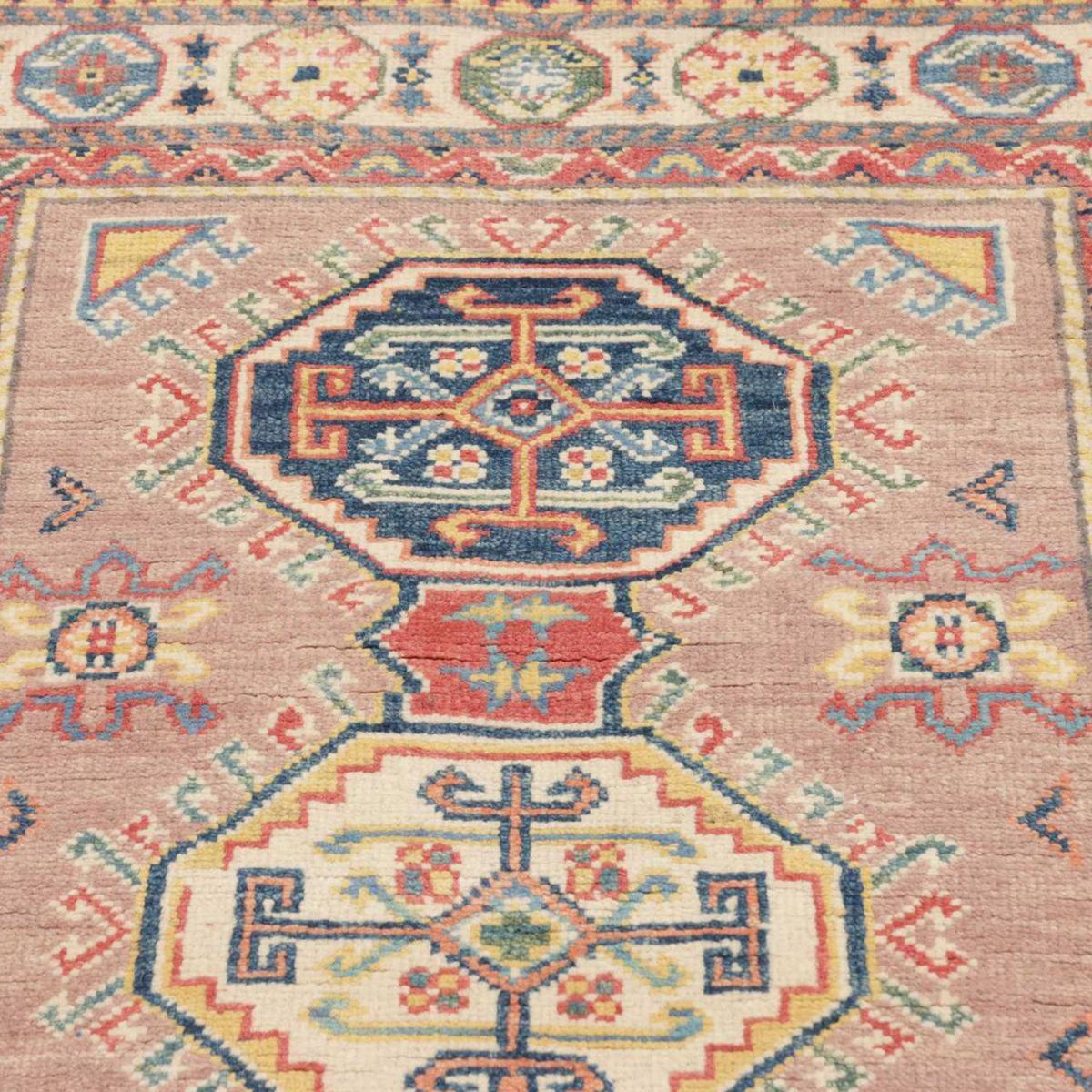 Tapis salon géométrique, noué main en laine, INEJ