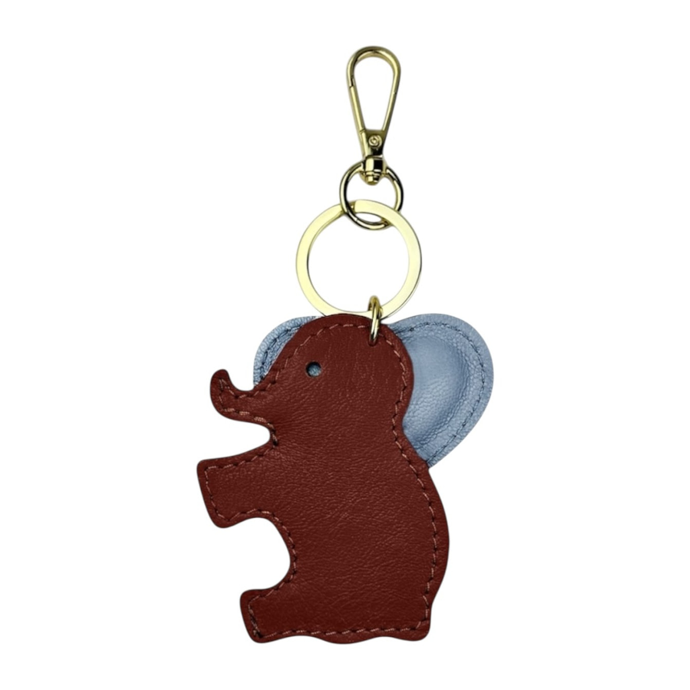 Portachiavi cuore celeste Cheval Firenze elefante marrone