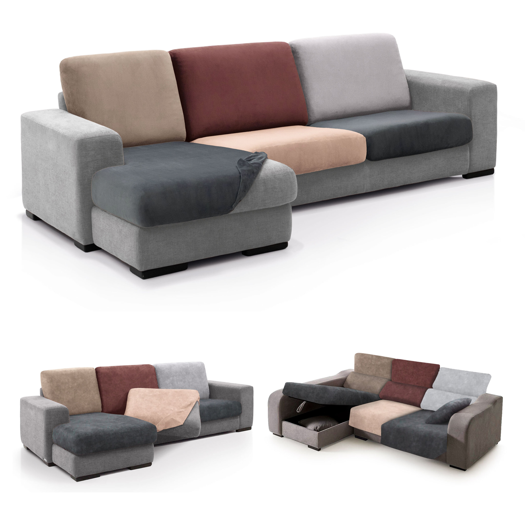 Funda TERCIOPELO ANTIMANCHAS para ASIENTO y RESPALDO modelo VERONICA