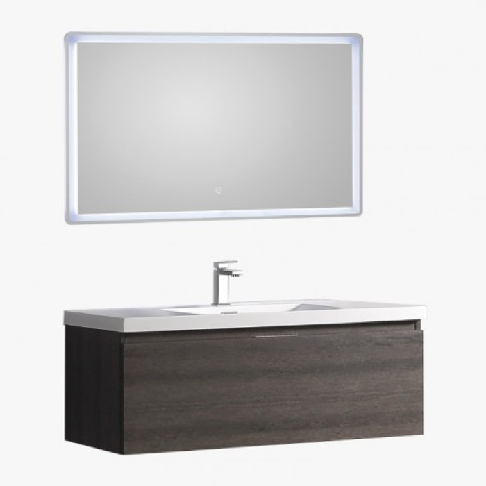 Ensemble de salle bain 120 cm gris Aquaterra