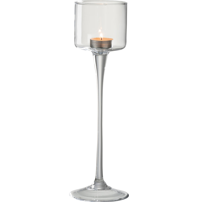 J-Line photophore Sur Pied - verre - transparent - small