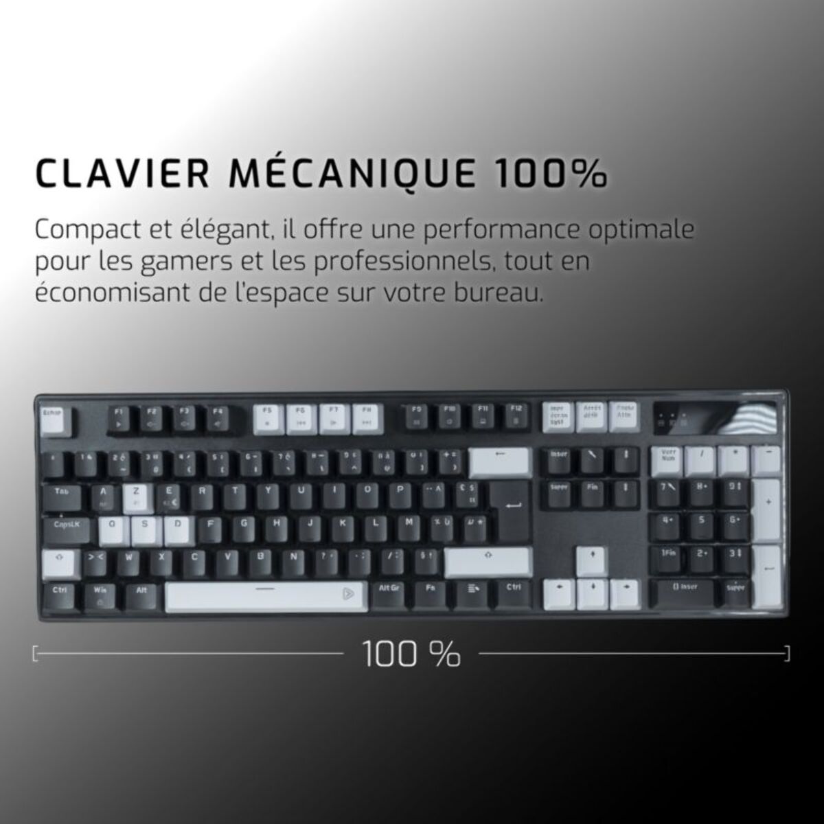 Clavier gamer sans fil ONLAN CA-340-Yin B