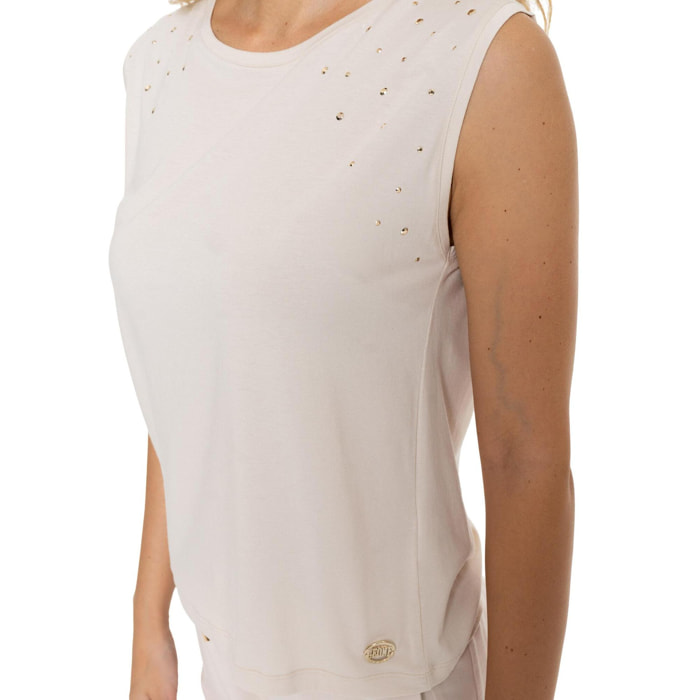 Camiseta sin mangas elegante para mujer