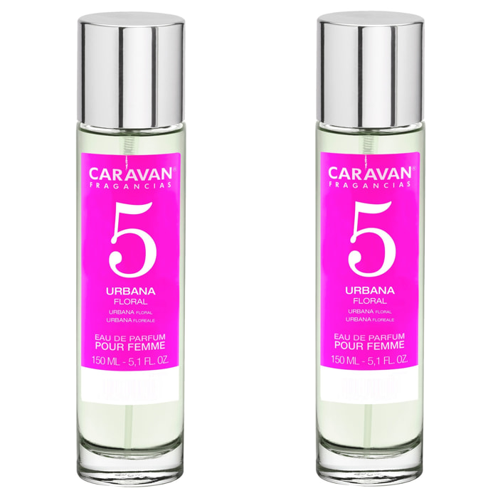 Caravan fragancias set de 2 frascos perfume de mujer nº5, de 150 ml