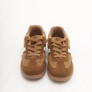 SNEAKERS FLAT FUR CUOIO