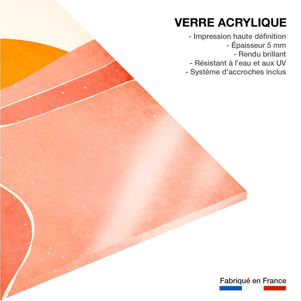 Tableau graphique danse avec le soleil Tableau plexiglas