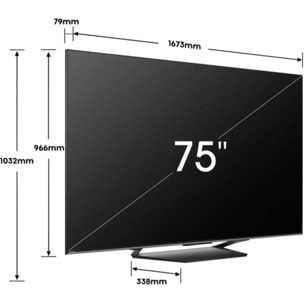 TV QLED HISENSE MiniLED 75U7NQ 2024