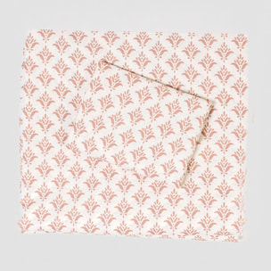 Set di lenzuola in cotone 100% morocco rosa keike