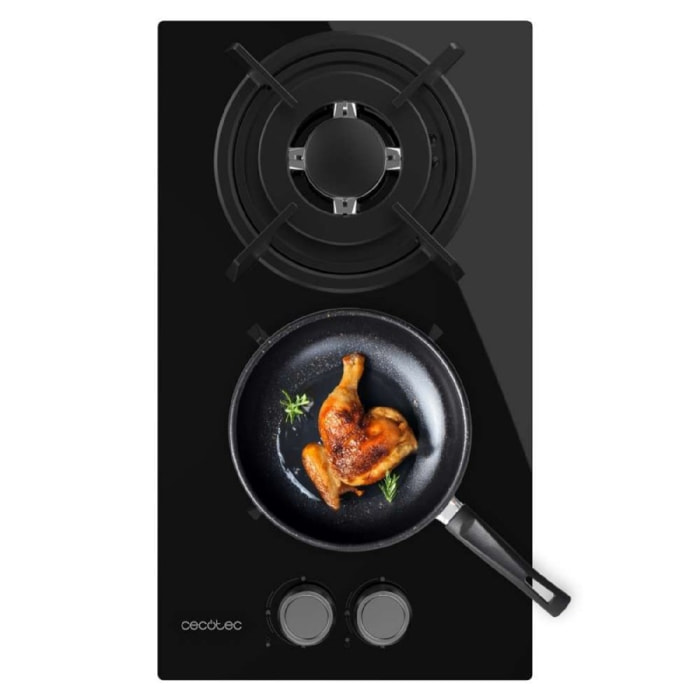 Cecotec Piano di cottura a gas Bolero Squad G 2200S Glass Black