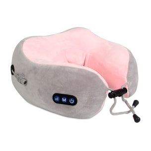 Almohada cervical de masaje con 2 modos y calor infrarrojo. Espuma viscolástica de alta densidad.