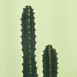 Cactus artificiel grand réalisme plante artificielle grande taille dim. Ø 18 x 120H cm vert