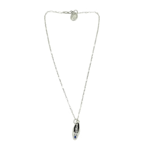 Collar "Cenicienta" azul y plata