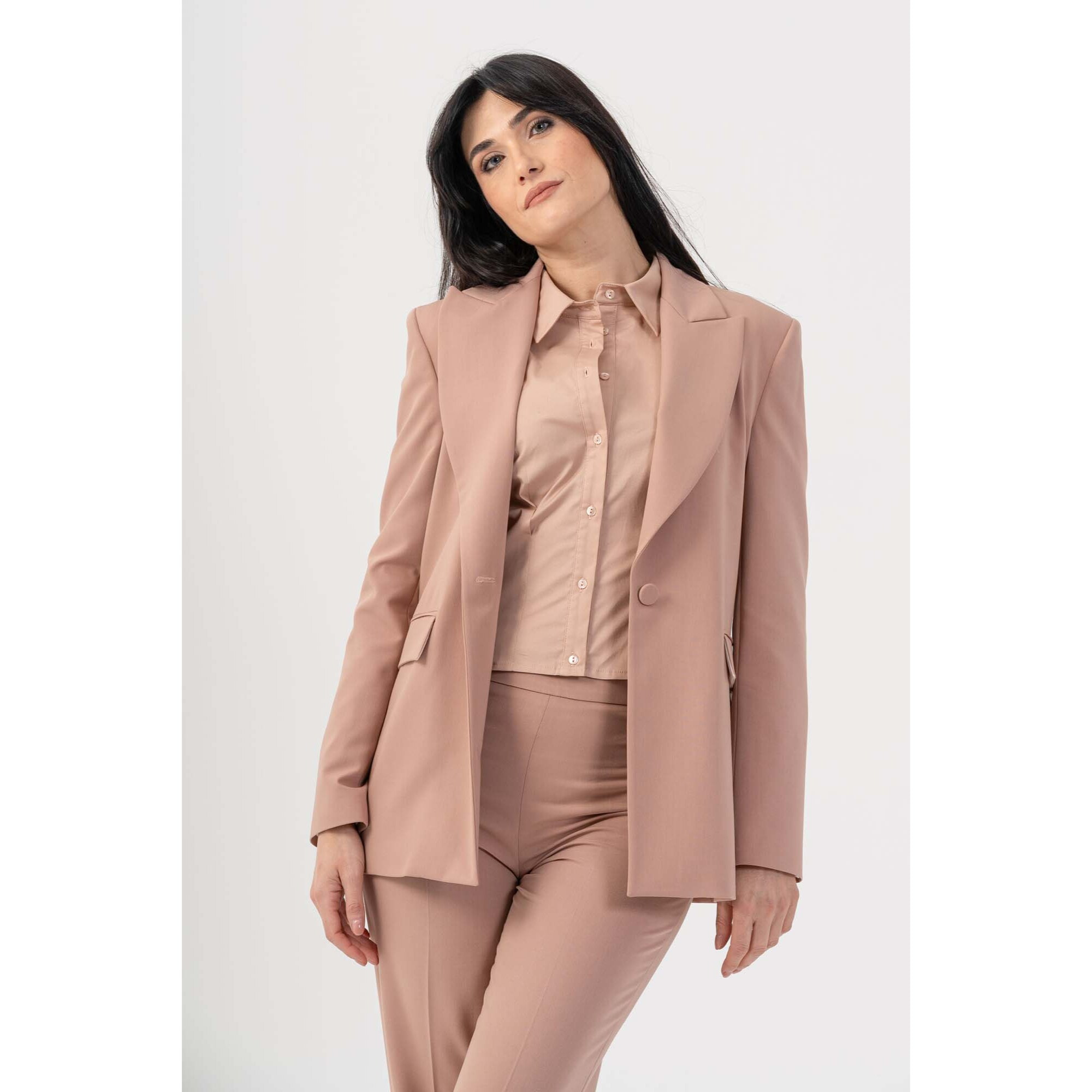 Kocca - Giacca monopetto con revers Donna, Tinta unita