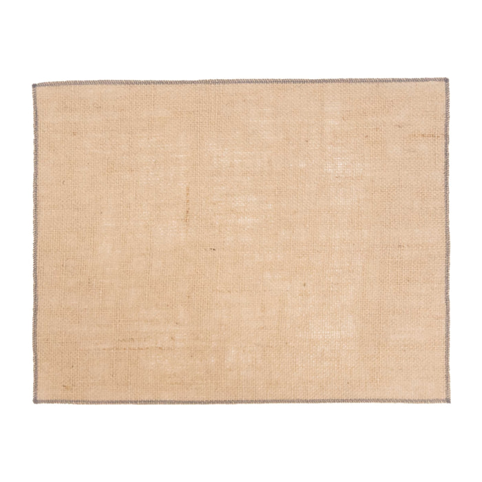 Set de table en jute enduite - Taupe