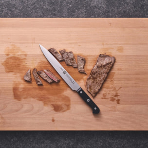 Couteau à trancher 20 cm, Tranchant lisse