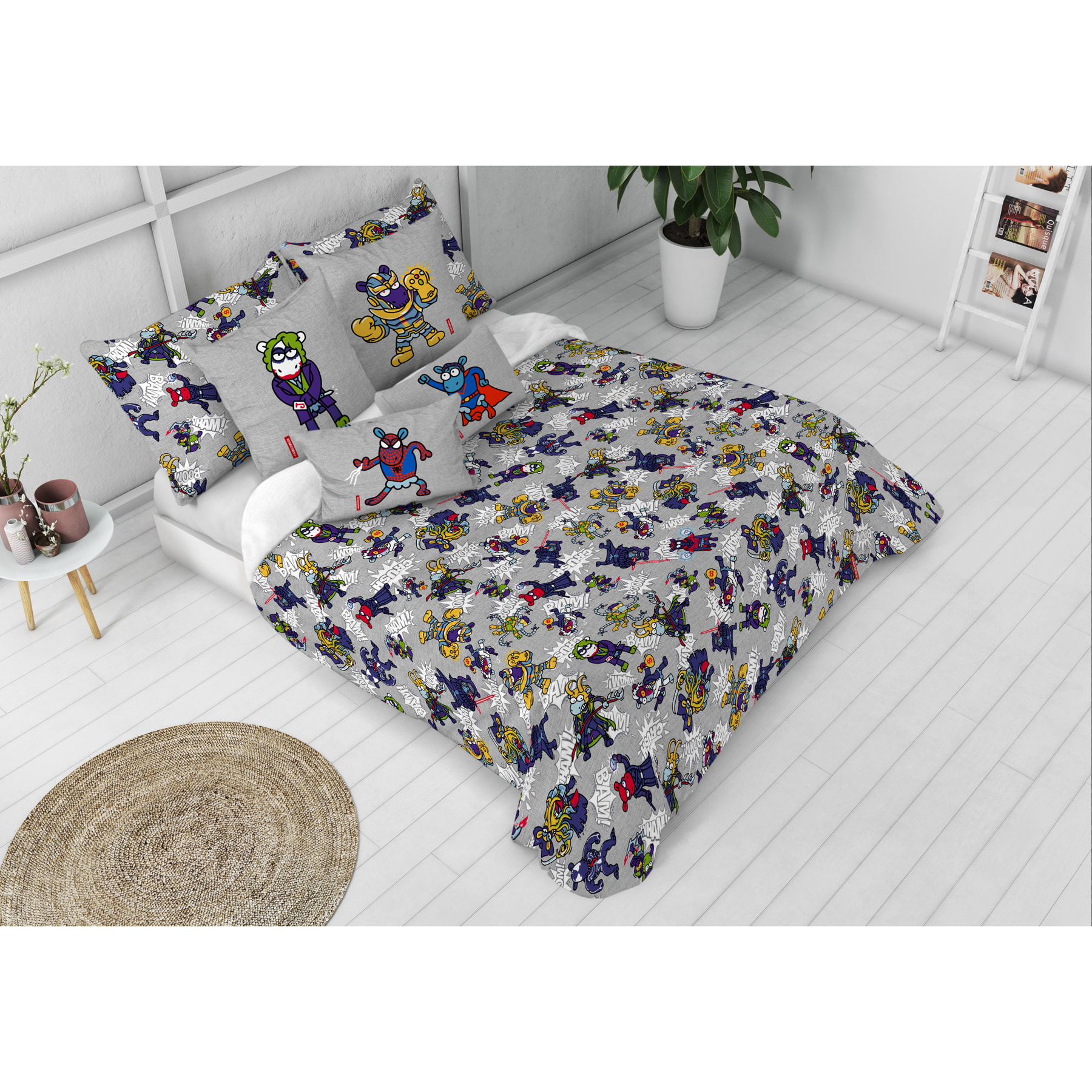 2 Fundas de almohada 50x75 (2) INFINITY BEE CP - 100% algodón - 150 hilos