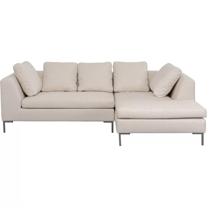Canapé d'angle Gianna 250cm crème Kare Design