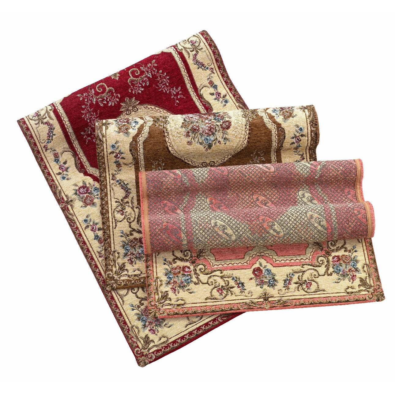 Tappeto Soggiorno Salotto Aubusson Color Marrone
