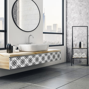 Stickers muraux - Sticker Mural Carrelage adhésif Cuisine Salle de Bain - 24 STICKERS CARRELAGES MEUBLE FRAGA