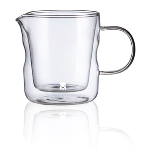 Jarra de leche de 450ml mixology de doble pared en borosilicato masterpro