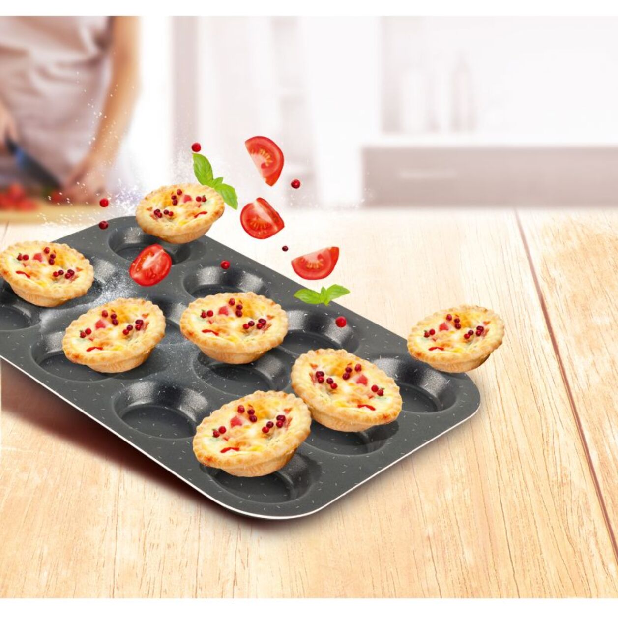 Moule à gâteau TEFAL Perfectbake plaque mini gateaux 12 trous