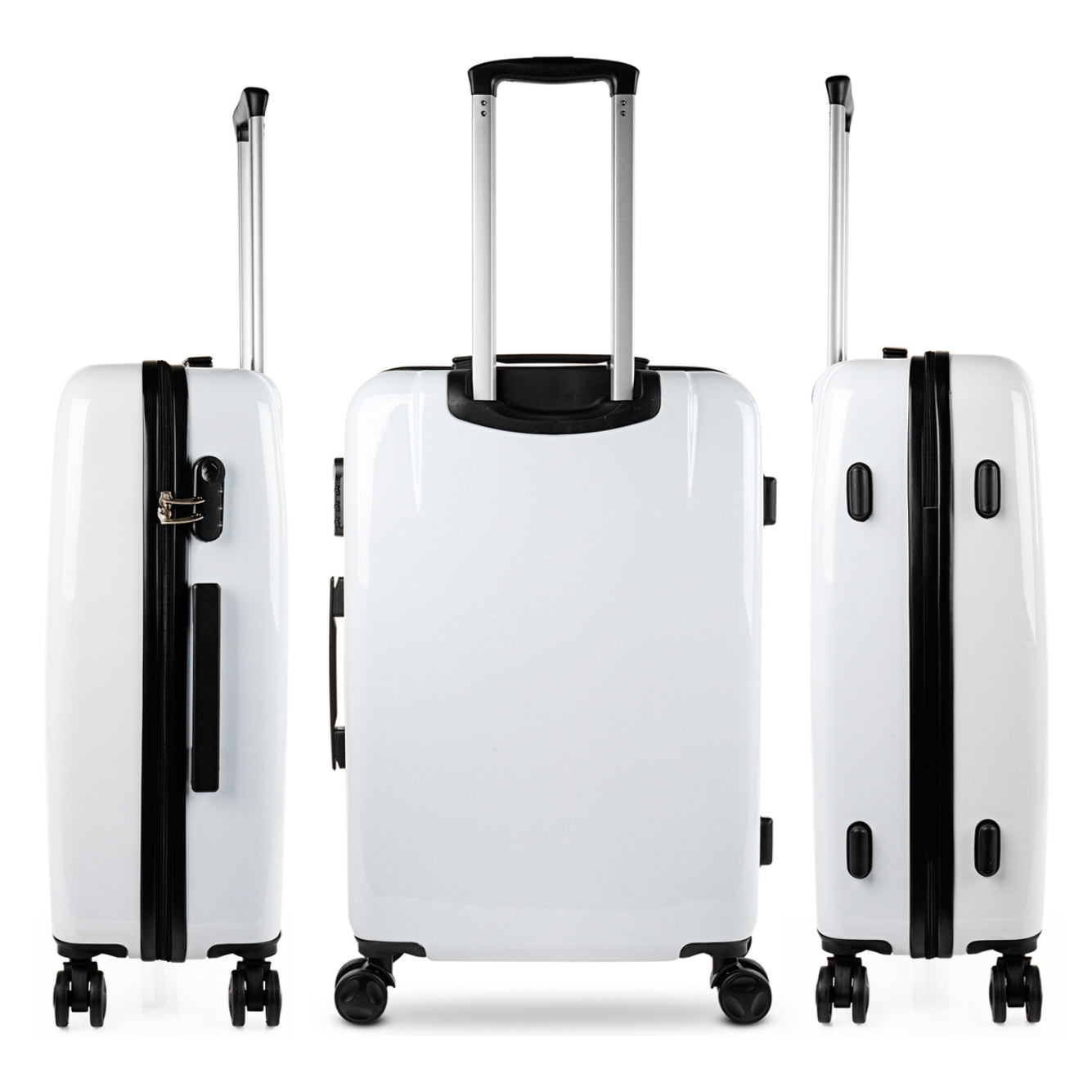 Juego De Maletas Pc Itaca Base Blanco Blanco Hello