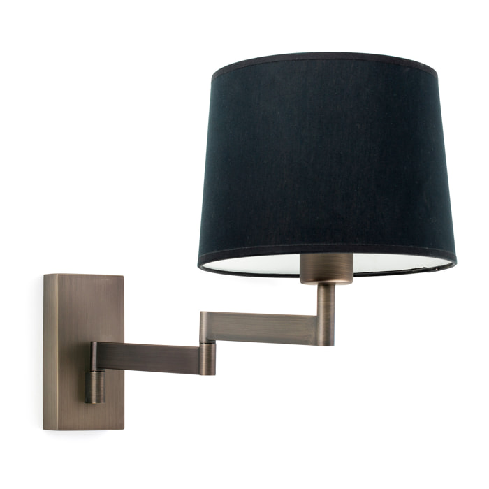 ARTIS Lampe applique avec bras articulé bronze/noire