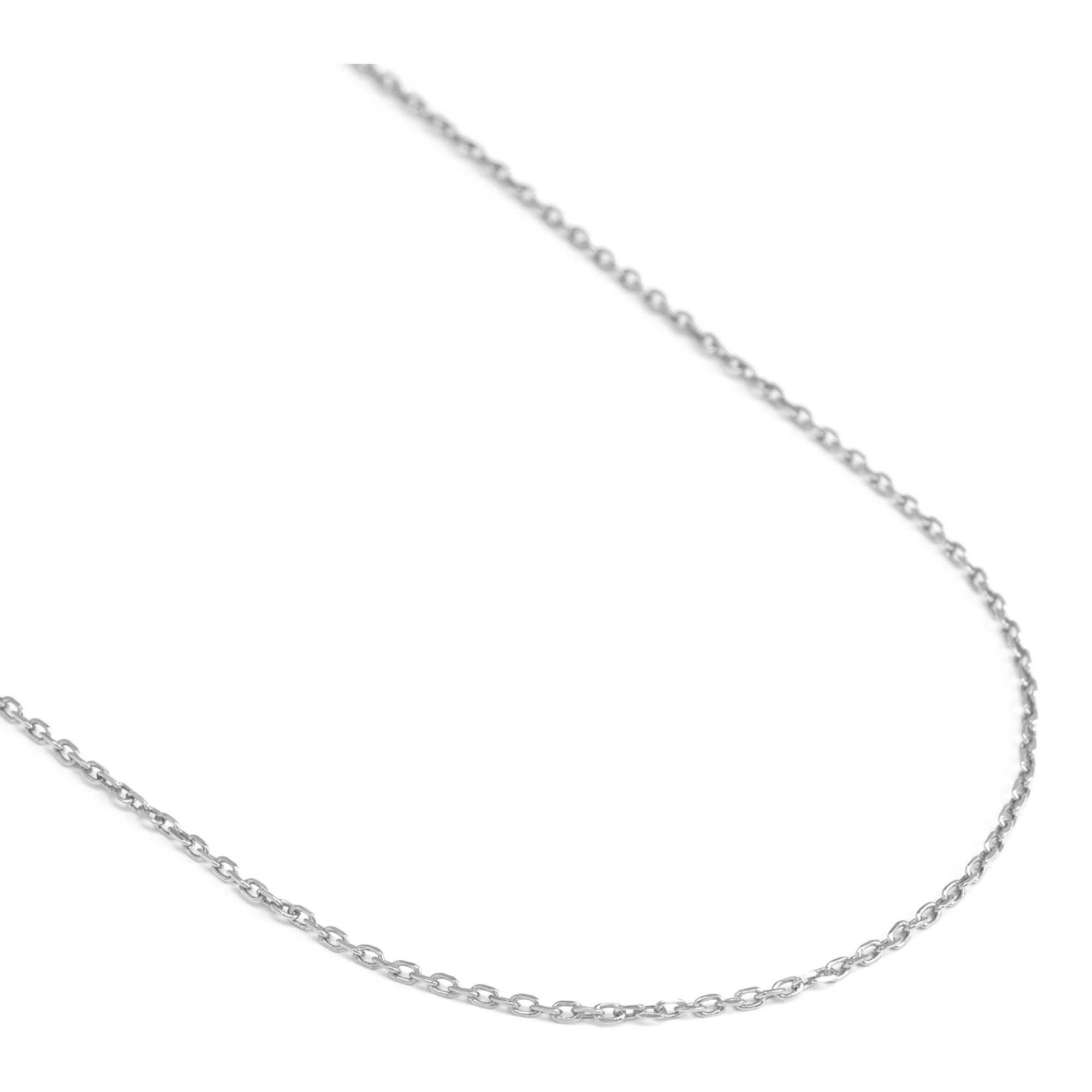 Collar Plata de Ley 925 con trama Forzatina de alargue y eslabones planos