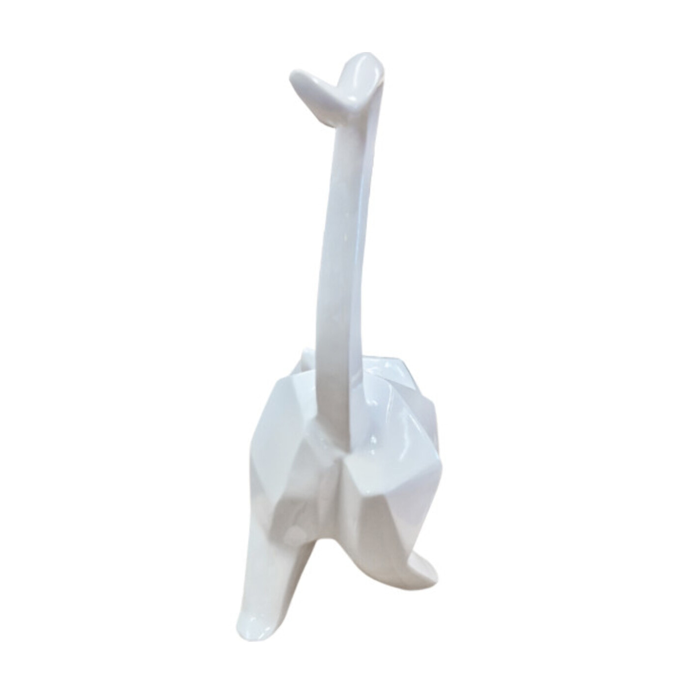 Statuette chat style cubique en résine H29cm - KITTY