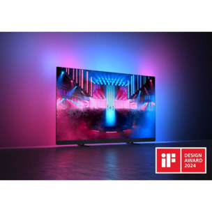 TV OLED PHILIPS 77OLED909 Meta Ambilight Son B&W 2024